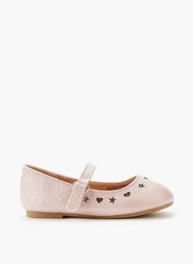 Flora Bella By Shoexpress Flora Bella Girls Hook and Loop Ballerina Shoes